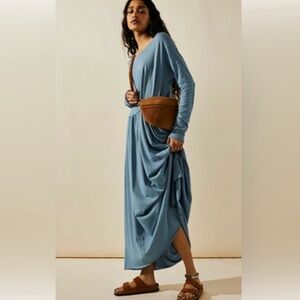 Free People Beach Blue Anytime Dress